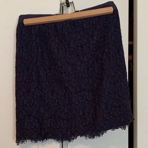 Forever 21 Navy Lace Mini Skirt